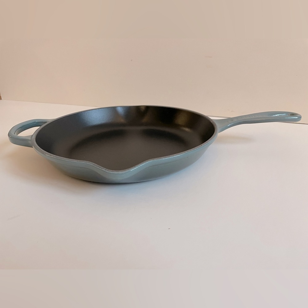 Le Creuset Signature Enameled Cast Iron Deep Skillet, 10.25" Sea Salt